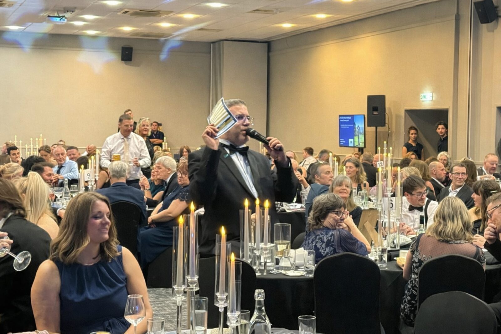 Tony hosting a gala dinner