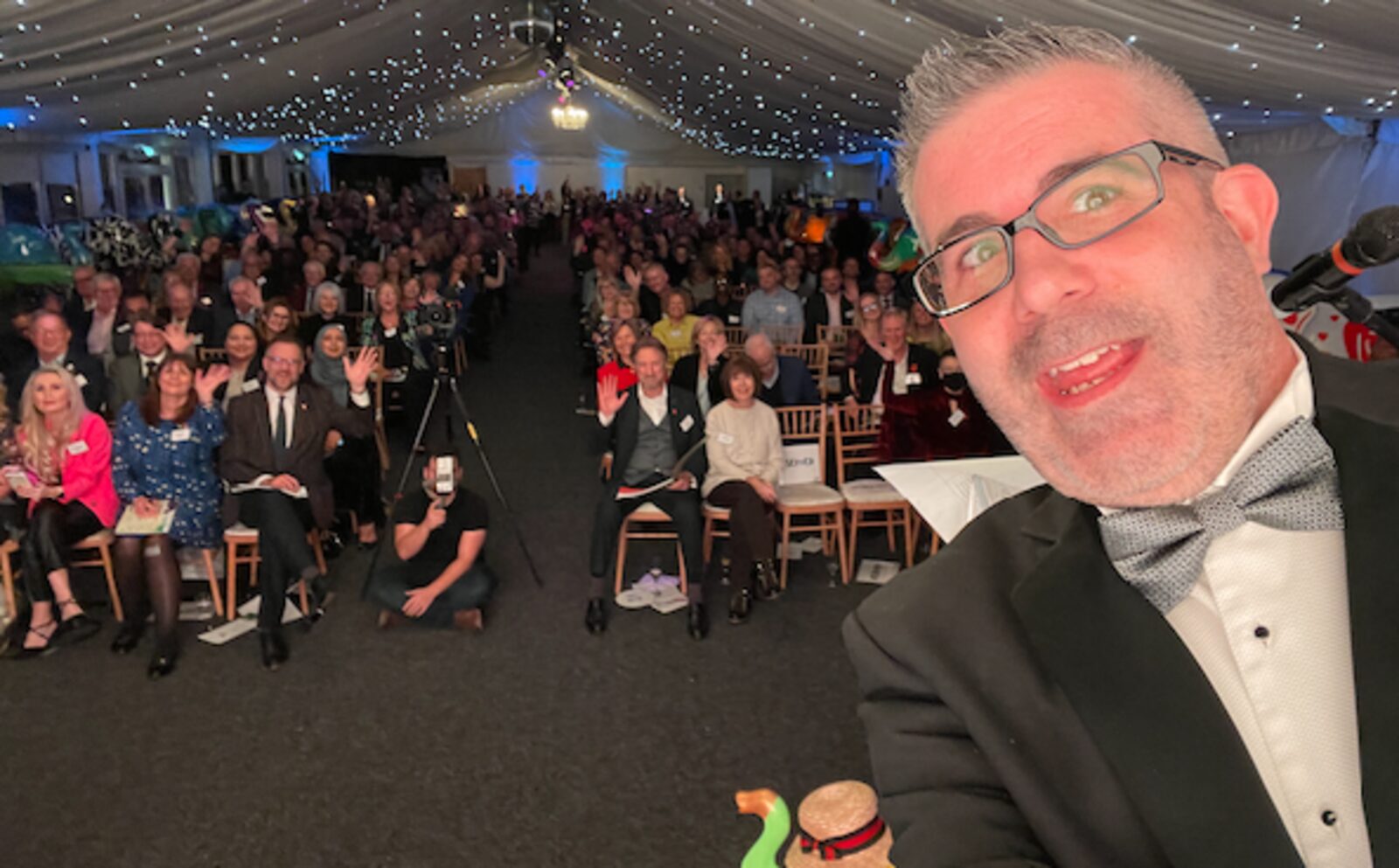 Tony hosting an awards evening