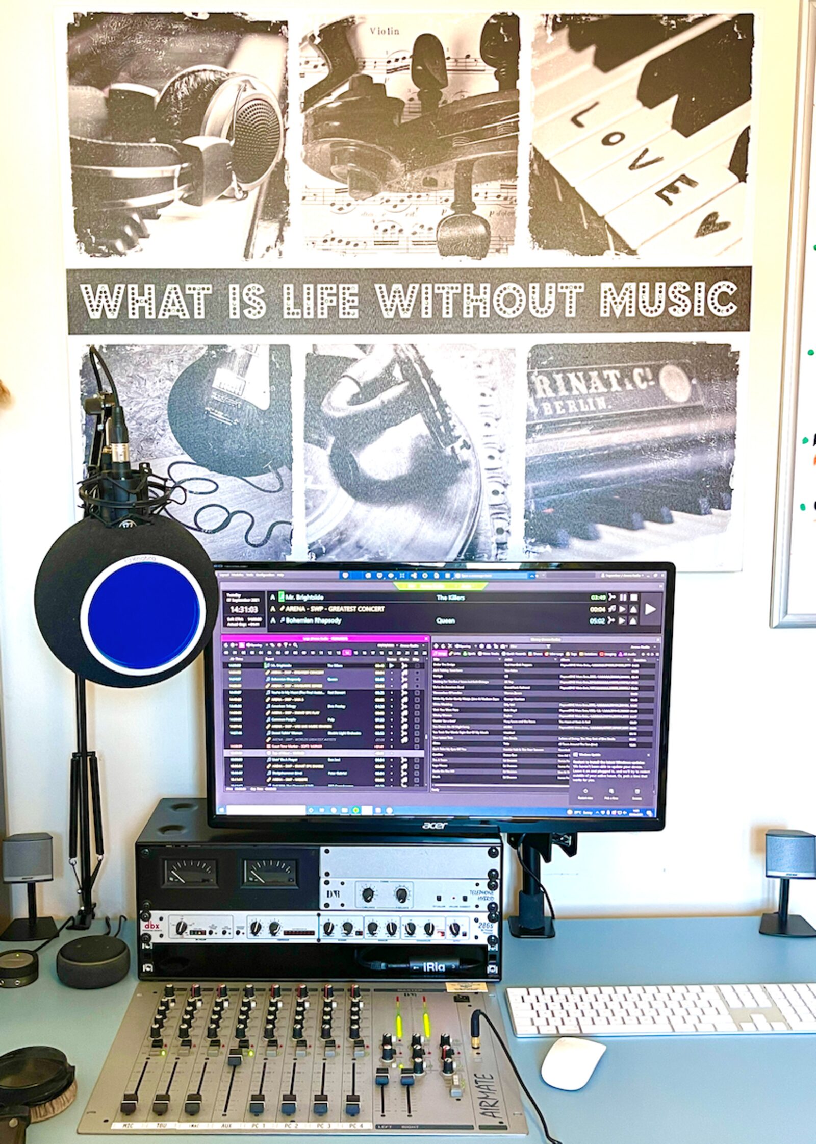 Tony's home broadcast studio