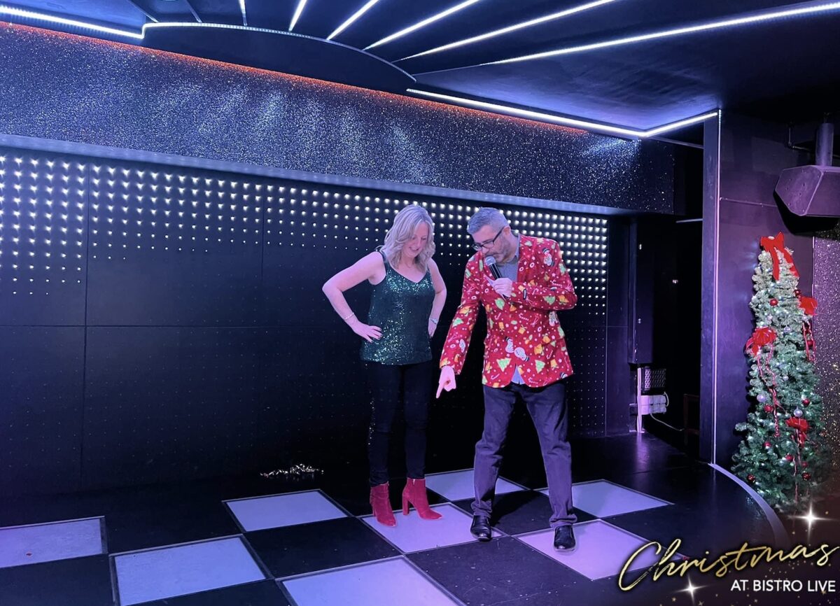 Rock And Roll Bingo night in a packed venue